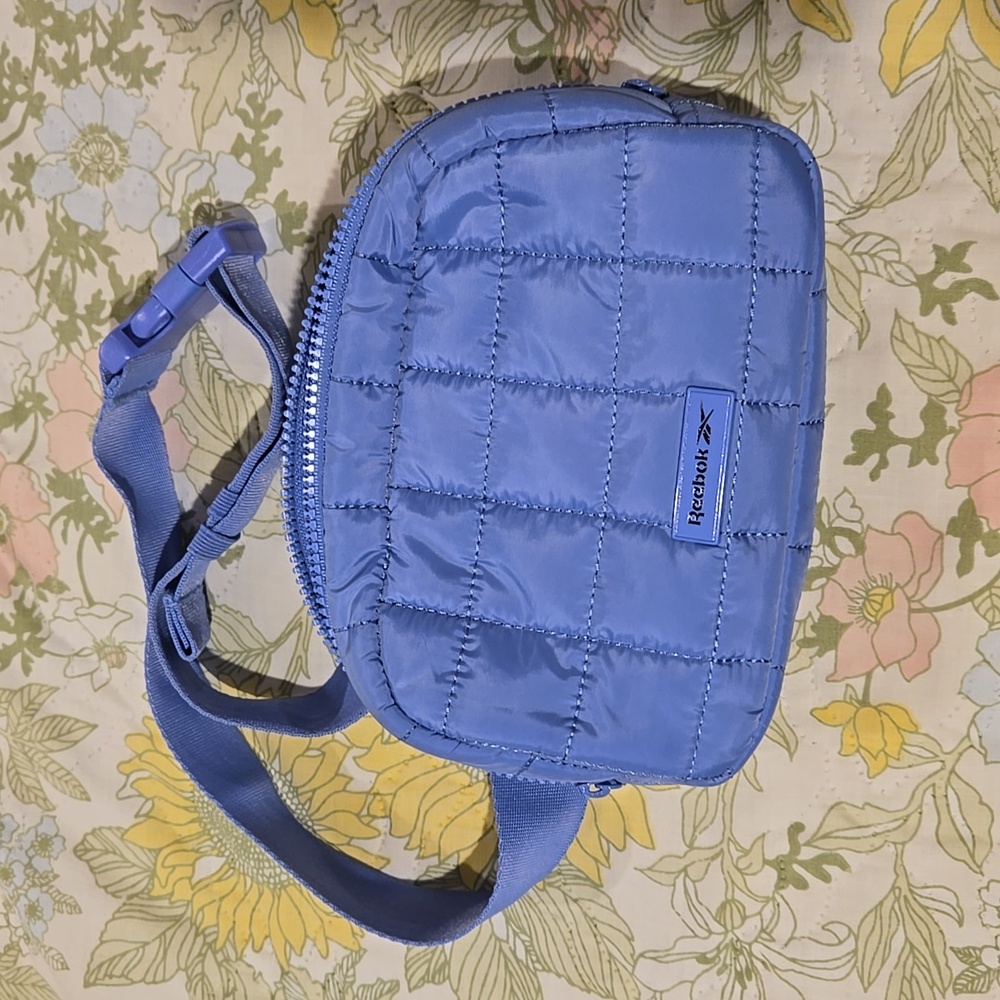 Reebok Light Blue Quilted Shoulder Bag